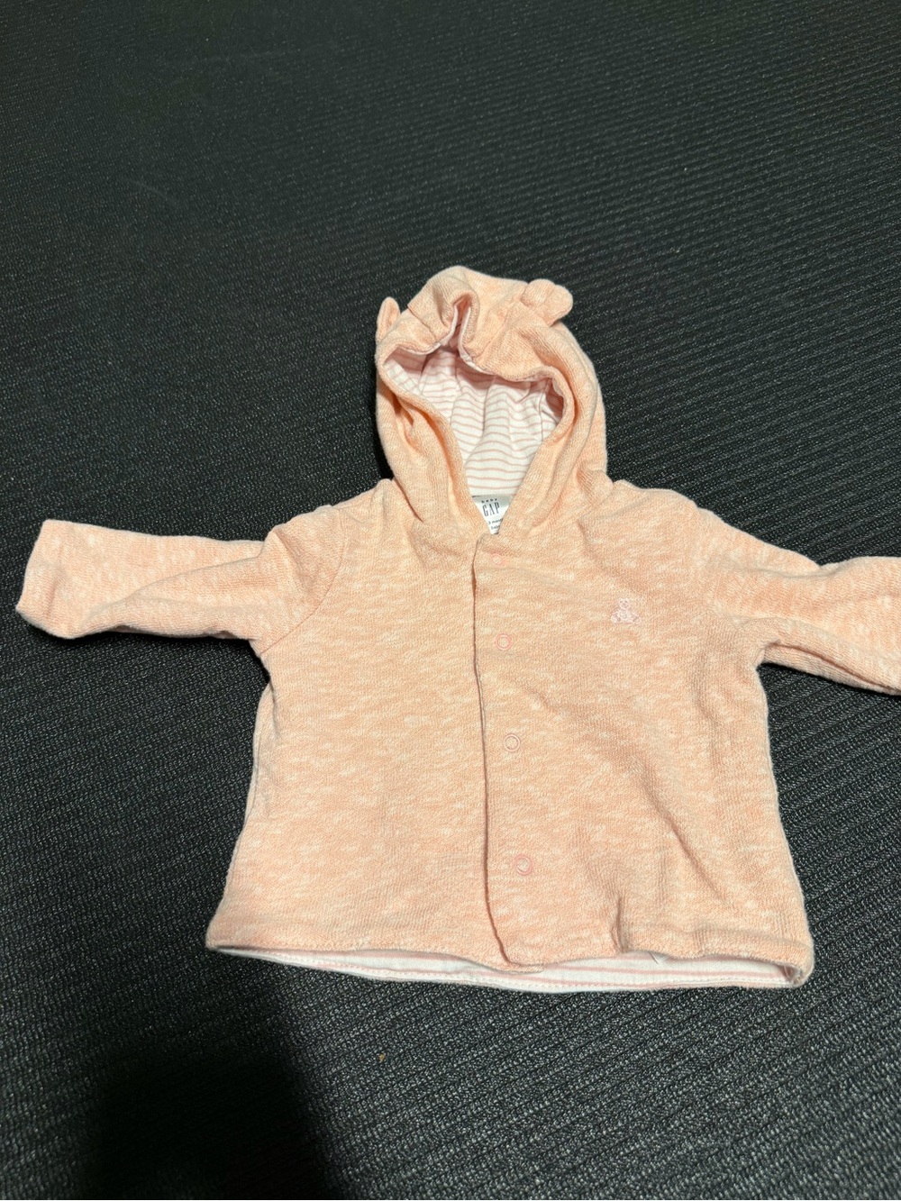 Baby Peach Hooded Jacket with Ears - GAP